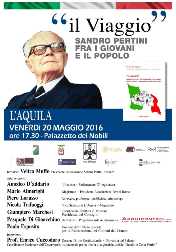 Manifesto L'Aquila 20 maggio 2016